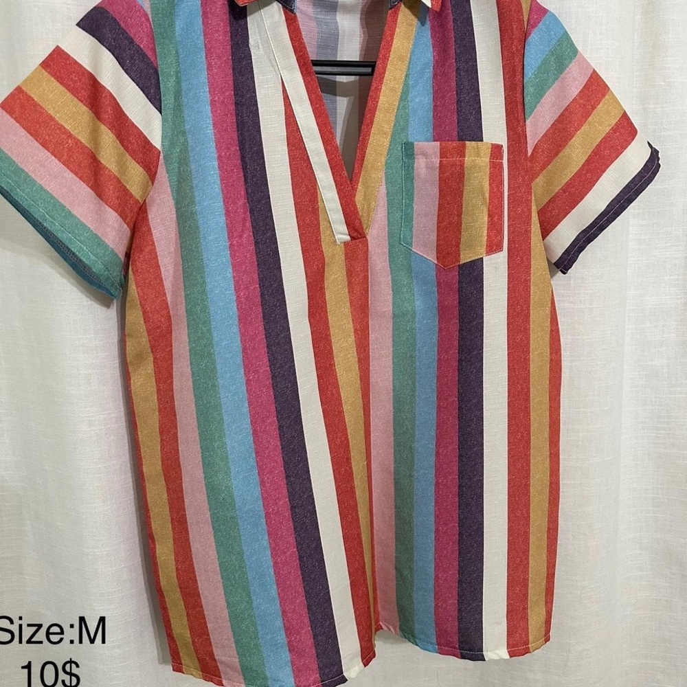 Colorful Striped Kids Shirt